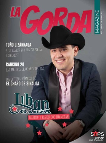 La Gorda Magazine Año 3 Edición Número 28 Marzo 2017 Portada Liban Garza