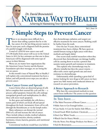 7 Simple Steps to Prevent Cancer