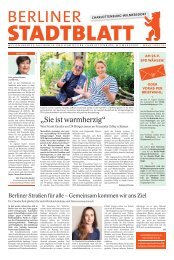 Berliner Stadtblatt | Charlottenburg-Wilmersdorf | WAHL-SPECIAL