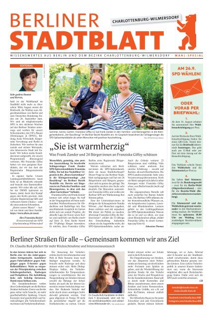 Berliner Stadtblatt | Charlottenburg-Wilmersdorf | WAHL-SPECIAL