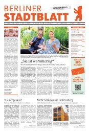 Berliner Stadtblatt | Lichtenberg | WAHL-SPECIAL