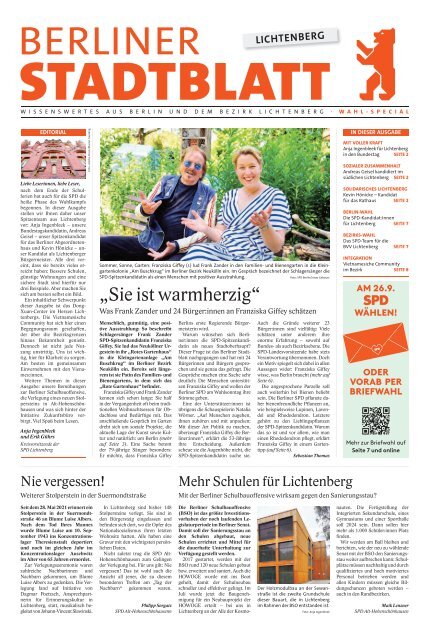 Berliner Stadtblatt | Lichtenberg | WAHL-SPECIAL