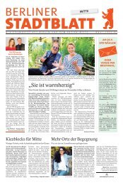 Berliner Stadtblatt | Mitte | WAHL-SPECIAL