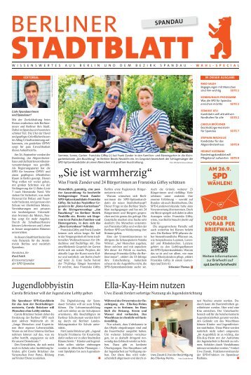 Berliner Stadtblatt | Spandau | WAHL-SPECIAL