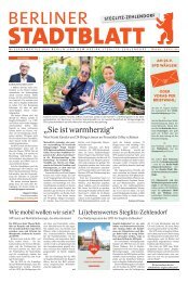 Berliner Stadtblatt | Steglitz-Zehlendorf | WAHL-SPECIAL