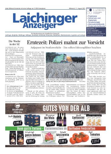 Laichinger Anzeiger 11.08.2021