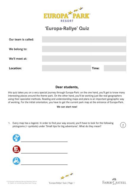 'Europa' Knowledge Quiz