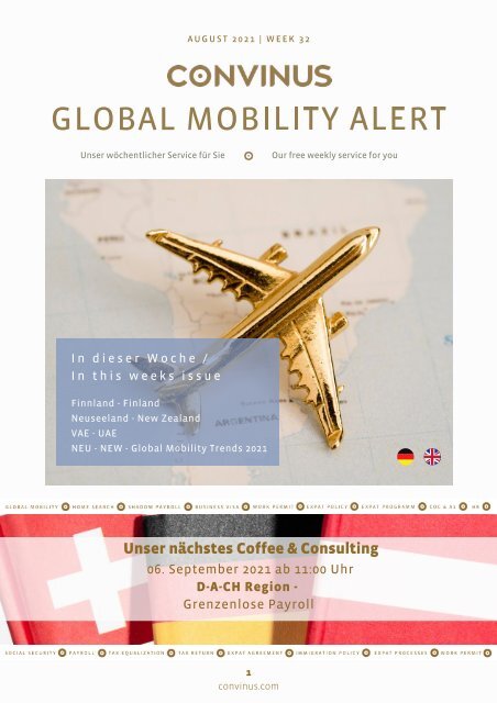 CONVINUS Global Mobility Alert Week 32