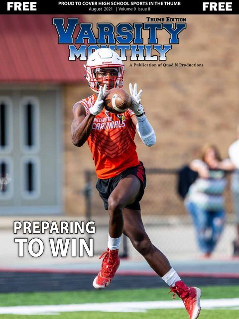 August 2021 Issue of Varsity Monthly Thumb Magazine