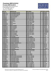 Preisliste BRR 05/2010 - Baumschlager