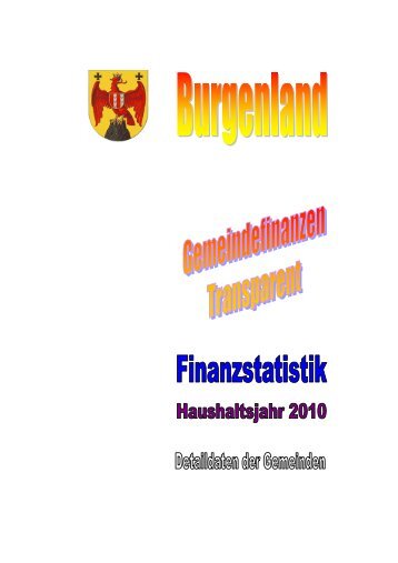 Gemeindefinanzstatistik 2010 () - Burgenland.at