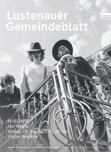Lustenauer Gemeindeblatt Nr. 32 | Freitag 13. August 2021