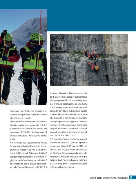 La rivista istituzionale del Soccorso Alpino e Speleologico - n. 78, agosto 2021