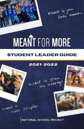 2021-22 Student Leader Guide