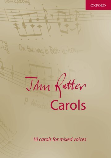 John Rutter Carols Mixed Voices