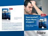 Haarausfall?* Kann Mann stoppen! - Regaine