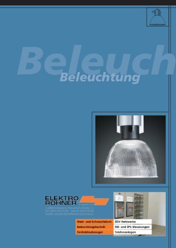 Licht- und Beleuchtungstechnik - Elektro Rohner