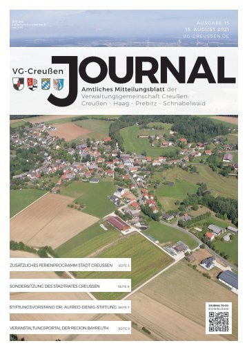 Creußen Journal - Ausgabe 13.08.2021