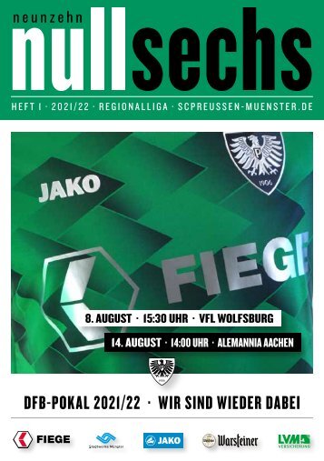 nullsechs Stadionmagazin - Heft 1 2021/22