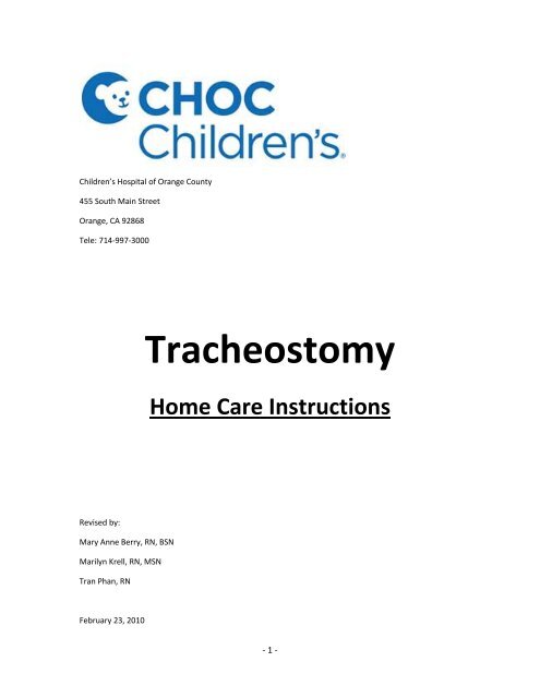 CHOC High-Risk Infant Follow-Up Clinic