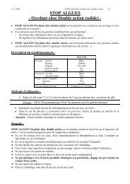 STOP ALGUES - Oxydant choc Double action (solide) - - Mareva