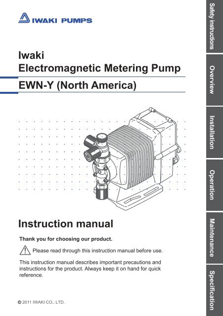 Iwaki Pump Flow Chart