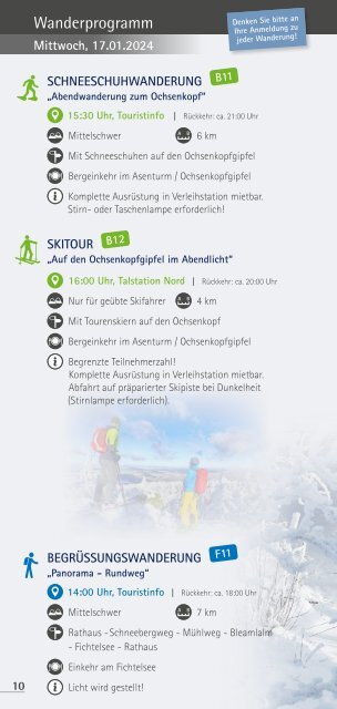 Ochsenkopf Winterwandertage im Januar 2024