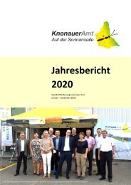 Jahresbericht 2020 Standortförderung Knonauer Amt