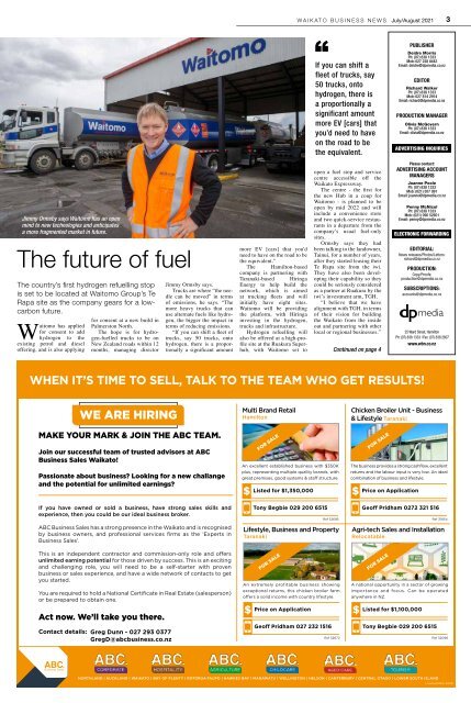 Waikato Business News July/August 2021