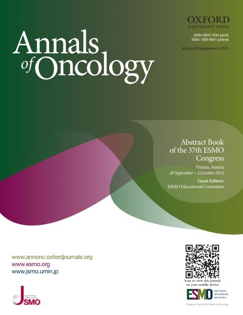 Download the ESMO 2012 Abstract Book - Oxford Journals