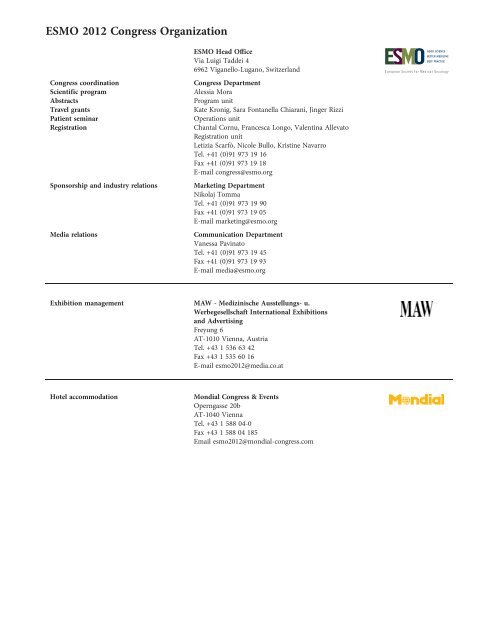 Download the ESMO 2012 Abstract Book - Oxford Journals