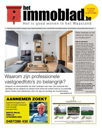 Het Immoblad van augustus 2021