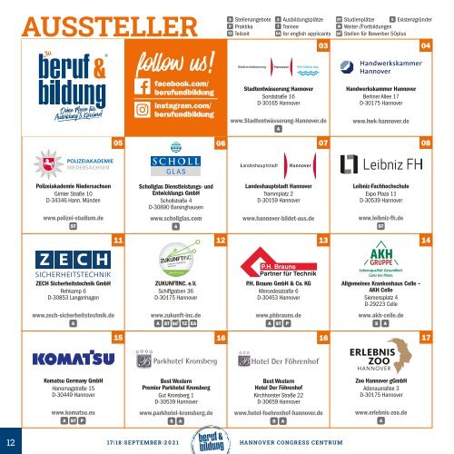 MesseMagazin zur 30. beruf & bildung 2021 am 17./18. September 2021 im HCC Hannover