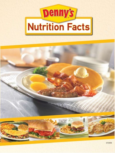 Denny S Nutrition Chart