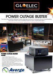 AVERGE POWER OUTAGE BUSTER CAT NON PRICED