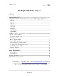 The Progress Electronic Magazine