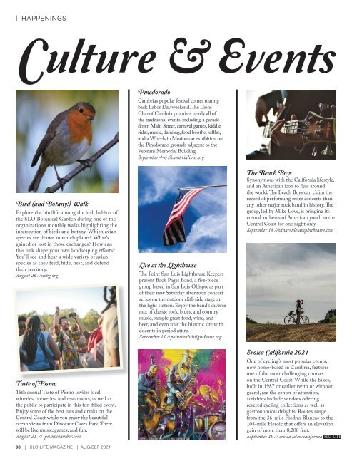 SLO LIFE Magazine AugSep 2021 