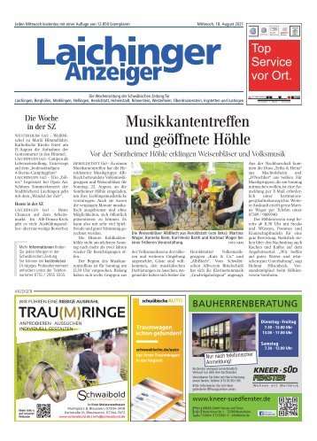 Laichinger Anzeiger 18.08.2021