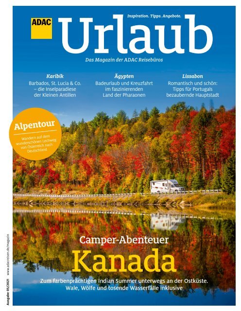 ADAC Urlaub Magazin, September-Ausgabe 2021, überregional