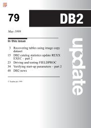 DB2 catalog statistics update REXX EXEC – part 2 This ... - CBT Tape