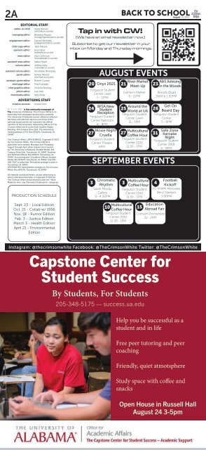 The Crimson White: Back to School Edition, August 2021