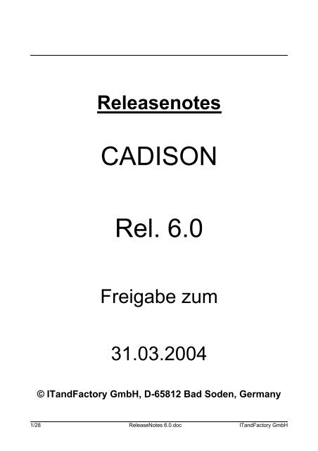 CADISON Rel. 6