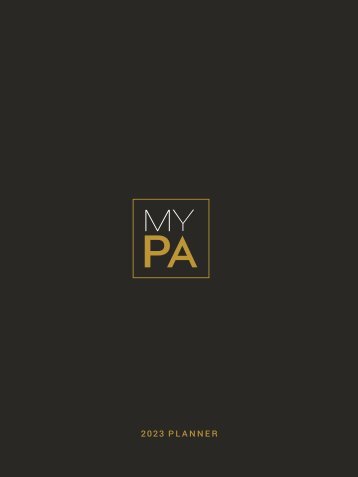 MY PA 2023 PLANNER - DIGITAL BUSINESS PLANNER FOR IPAD & IPAD PRO