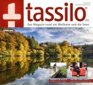 tassilo - das Magazin rund um Weilheim und die Seen - Ausgabe September/Oktober 2021