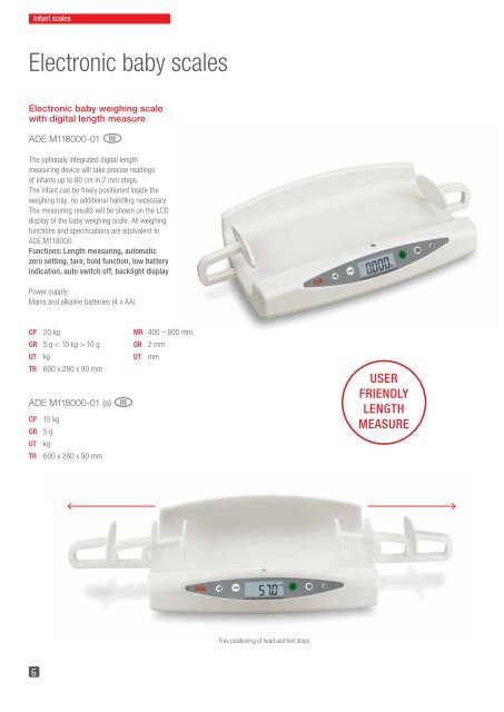 ADE MEDICAL Class III Approved Scales Catalog 2021-2022