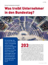 Was treibt Unternehmer in den Bundestag? 