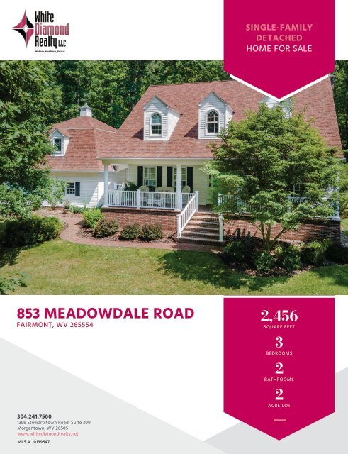 853 Meadowdale Road [House] Marketing Flyer