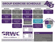 Group Exercise Schedule