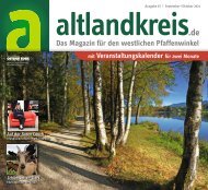 altlandkreis - Das Magazin für den westlichen Pfaffenwinkel - Ausgabe September/Oktober 2021