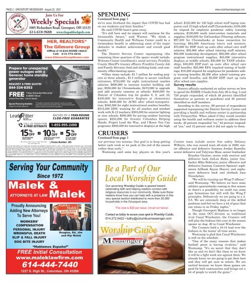 Groveport Messenger - August 22nd, 2021